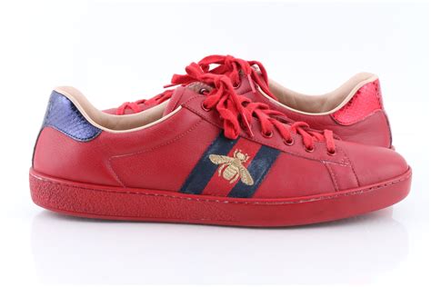 gucci red nylon sneakers|red Gucci sneakers women.